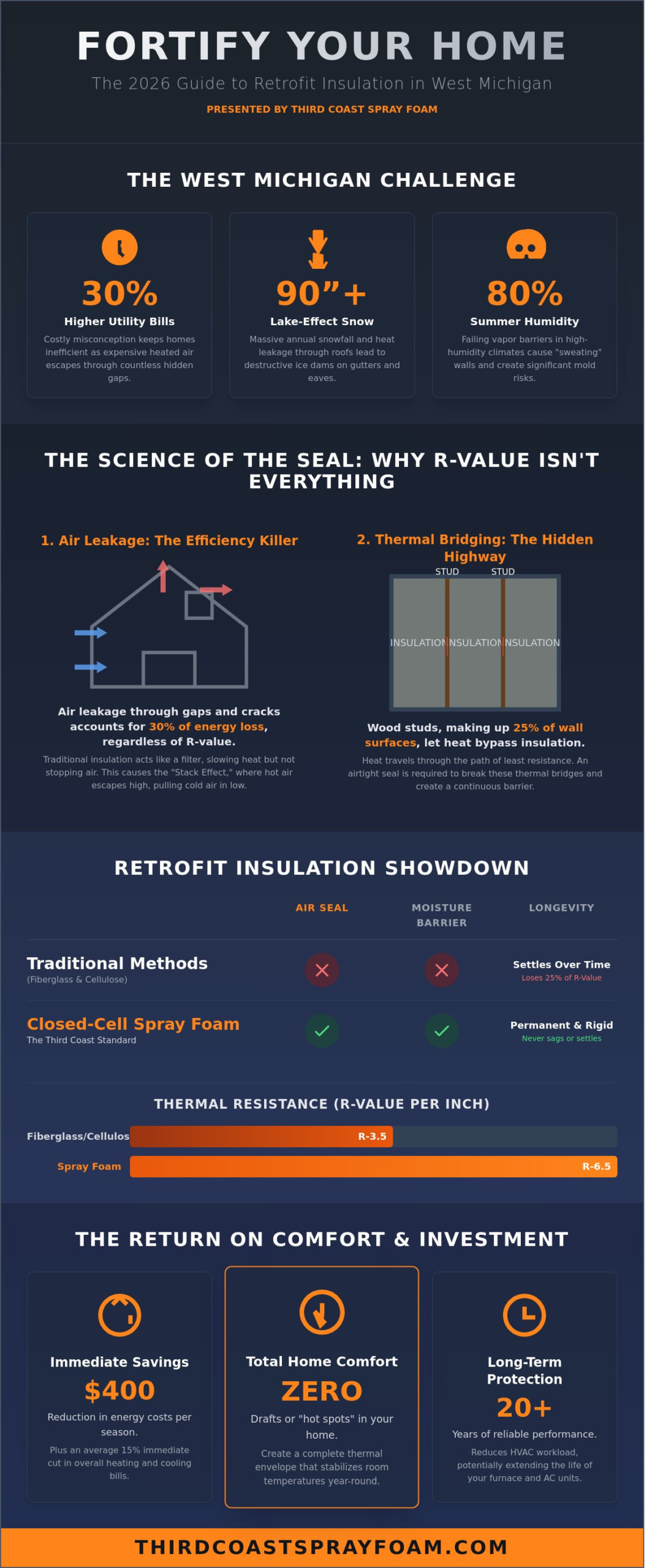 How to Retrofit Insulation in Grand Rapids, MI Homes: The 2026 Homeowner’s Guide