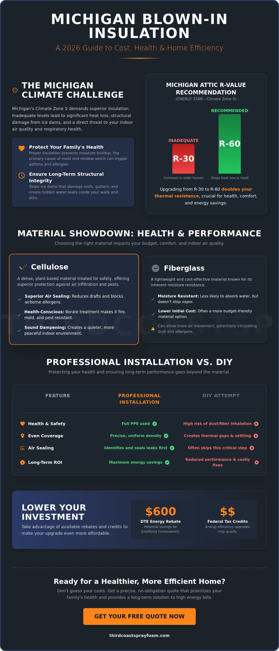 How Much Does Blown-In Insulation Cost in Michigan? 2026 Price Guide