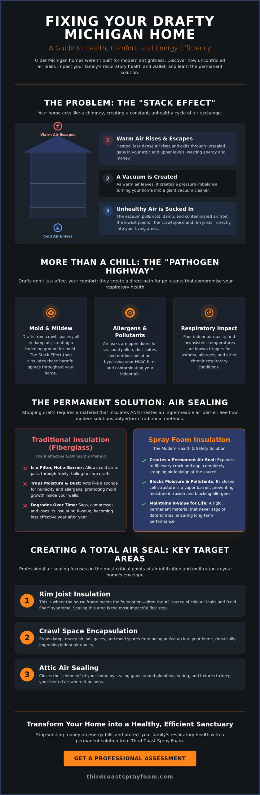 How to Fix a Drafty Old House in Michigan: A 2026 Health-First Guide