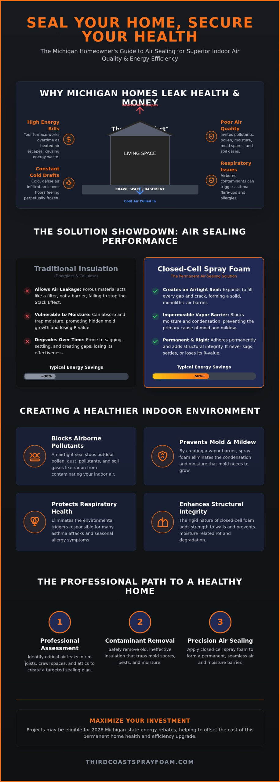 Spray Foam Air Sealing: Health Guide for Michigan (2026)