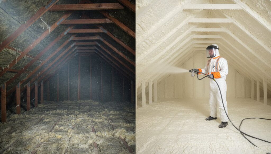 Blown Insulation vs. Spray Foam: Which is Best for West Michigan Homes?
